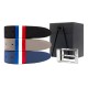 Coffret ceinture noir, grise et bleu L’Officiel
